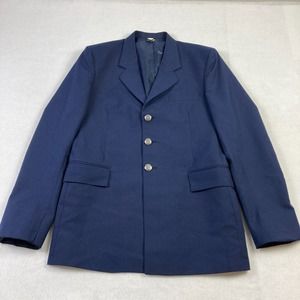 DSCP Air Force Blazer Mens 42XL Nay Blue Wool Blend Sport Coat Army Military